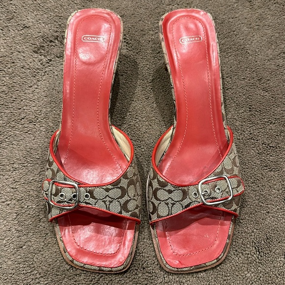 Authentic Coach sandals size 9 - Picture 1 of 5